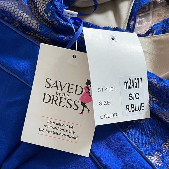 long formal royal blue dress - Picture 4 of 5